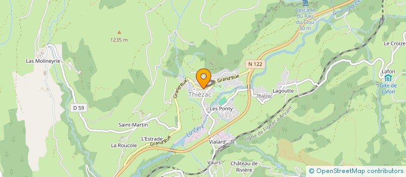 localisation de l'entreprise TAILLANDIER PONS à THIEZAC