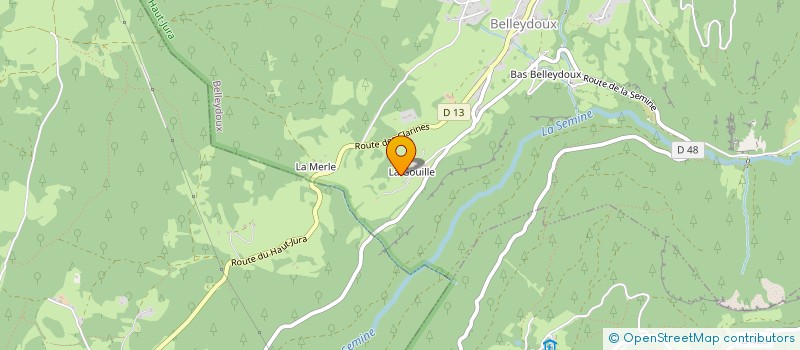 localisation de l'entreprise TAILLAT  BELLEYDOUX