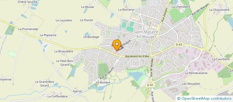 localisation de l'entreprise TAILLE DE PIERRE DU VAL DE LOIRE  SEVREMOINE