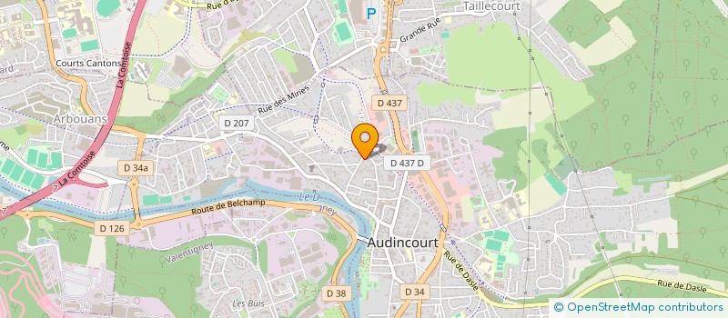 localisation de l'entreprise TAILLE-GARE  AUDINCOURT