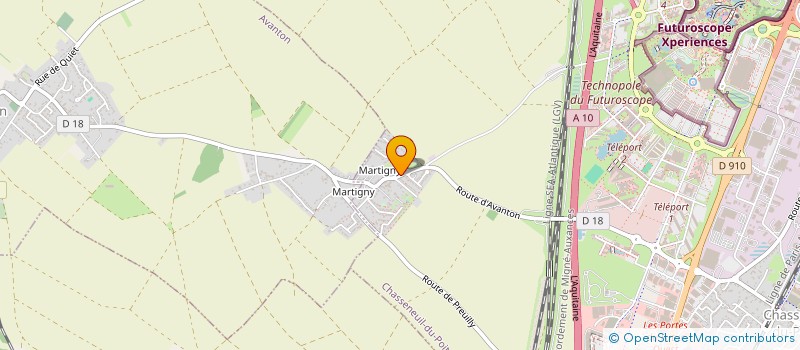 localisation de l'entreprise TAILLE-VENT DU BAS VILLAGE  CHASSENEUIL-DU-POITOU