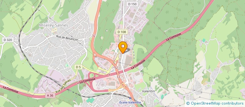 localisation de l'entreprise TAILLECOURT OPTIC  ECOLE-VALENTIN