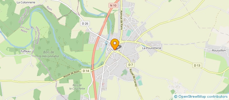 localisation de l'entreprise TAILLEUR COUTURIERE  VALENCE-EN-POITOU