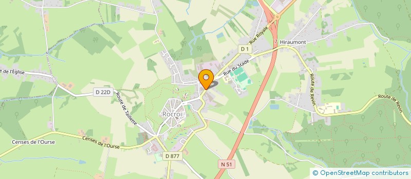 localisation de l'entreprise TAILLEVENT  ROCROI