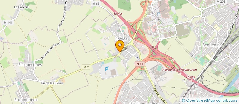 localisation de l'entreprise TAILLIAT à ERQUINGHEM-LE-SEC