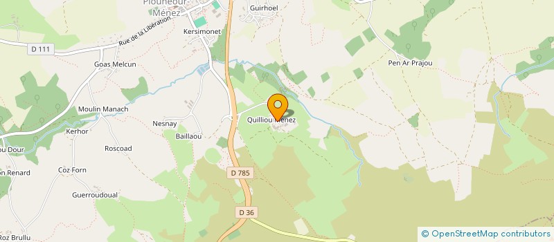 localisation de l'entreprise TAILLIEU à PLOUNEOUR-MENEZ