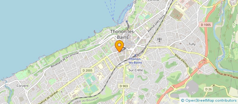 localisation de l'entreprise TAILLIEZ AUTOMOBILES à THONON-LES-BAINS