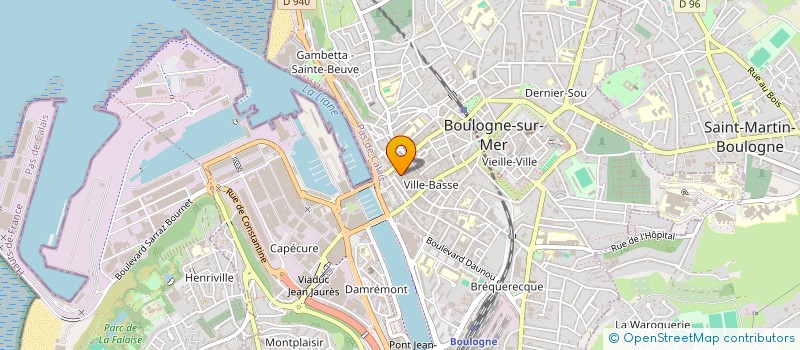 localisation de l'entreprise TAILLON à BOULOGNE-SUR-MER