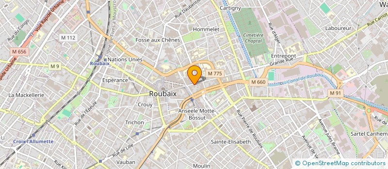 localisation de l'entreprise TAILORVISION  ROUBAIX