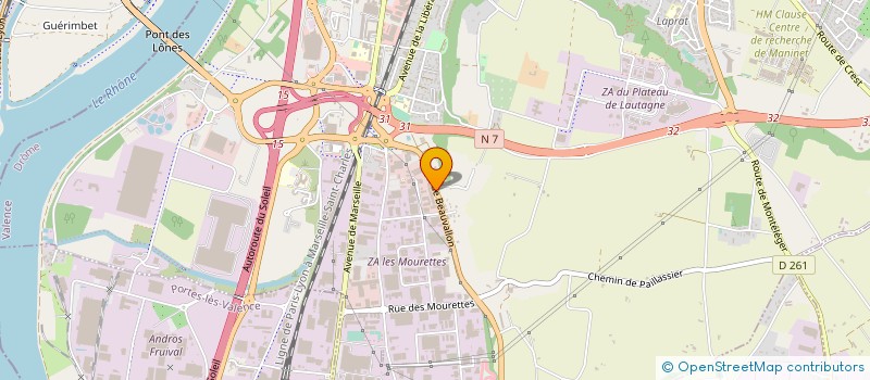 localisation de l'entreprise TAIN CINQ SENS à VALENCE