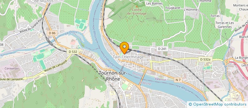 localisation de l'entreprise TAIN VIANDE  TAIN-L'HERMITAGE