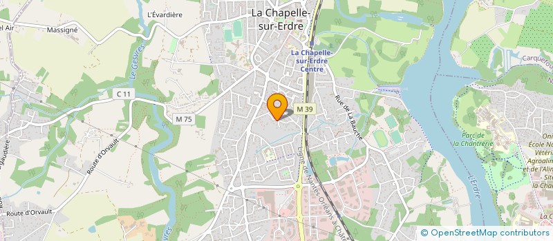 localisation de l'entreprise TAIS INGENIERIE à LA CHAPELLE-SUR-ERDRE