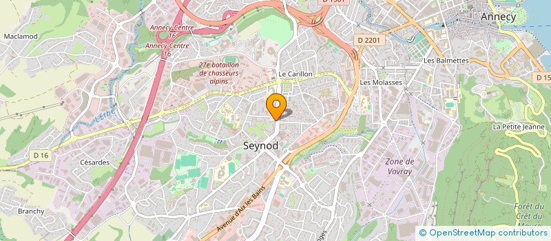 localisation de l'entreprise TAJ INFO à ANNECY