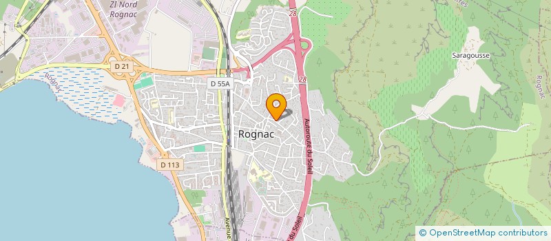 localisation de l'entreprise TAJ INVEST  ROGNAC