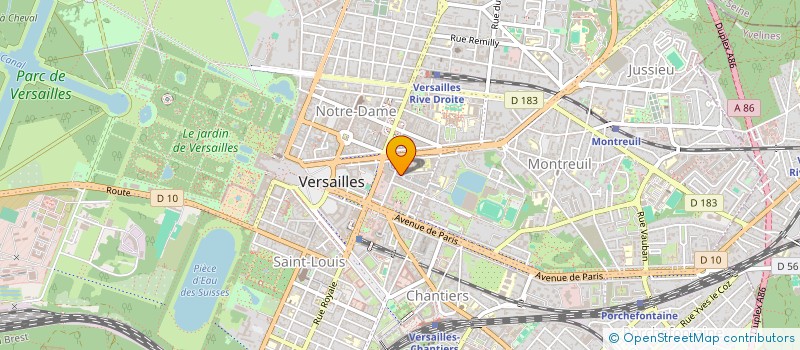 localisation de l'entreprise TAJ-MAHAL à VERSAILLES