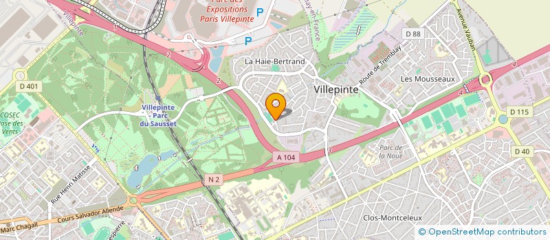 localisation de l'entreprise TAJ TRANSPORT  VILLEPINTE