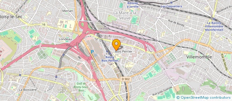 localisation de l'entreprise TAJA à ROSNY-SOUS-BOIS