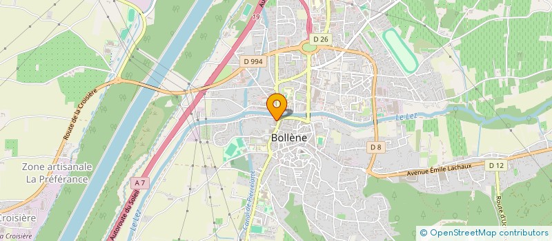 localisation de l'entreprise TAJAN à BOLLENE