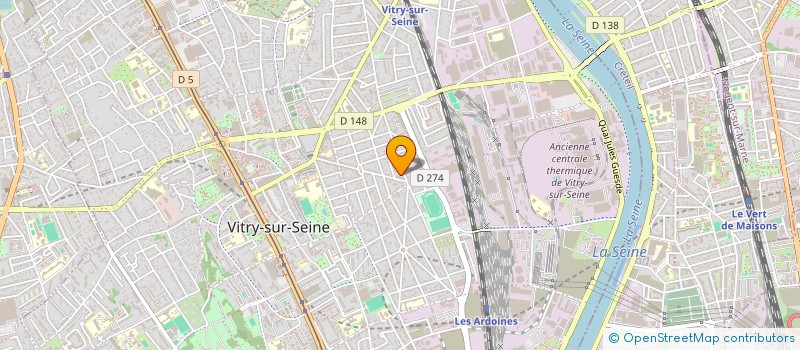 localisation de l'entreprise TAJY à VITRY-SUR-SEINE