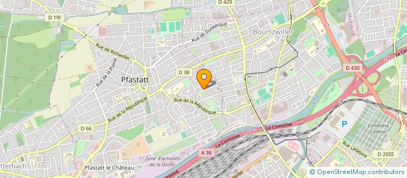 localisation de l'entreprise TAKAI KARATE MULHOUSE  PFASTATT