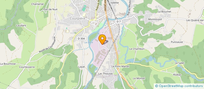 localisation de l'entreprise TAKAMAKA à COURPIERE