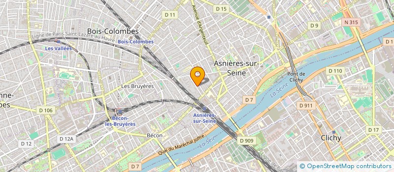 localisation de l'entreprise TAKE AN IT  ASNIERES-SUR-SEINE