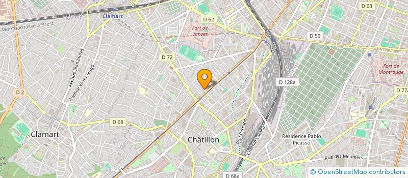 localisation de l'entreprise TAKE CARE CONSULTING - T2C  CHATILLON