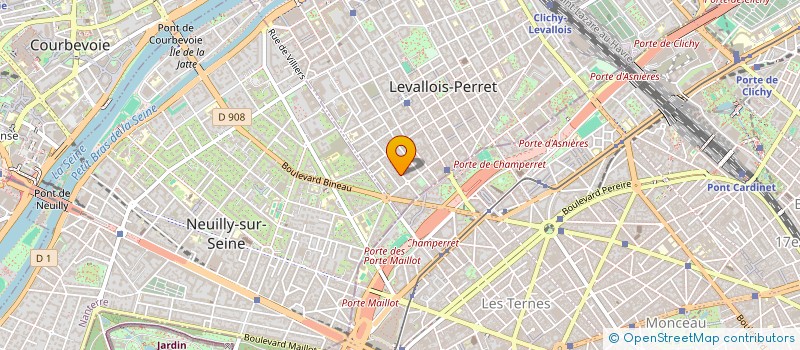 localisation de l'entreprise TAKE FIVE à LEVALLOIS-PERRET