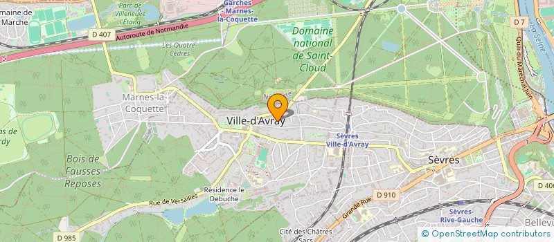 localisation de l'entreprise TAKE FIVE  VILLE-D'AVRAY