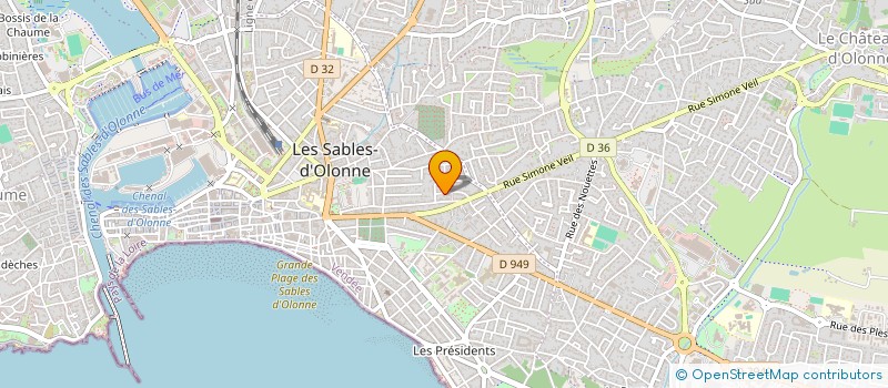 localisation de l'entreprise TAKE ME HOME  LES SABLES-D'OLONNE