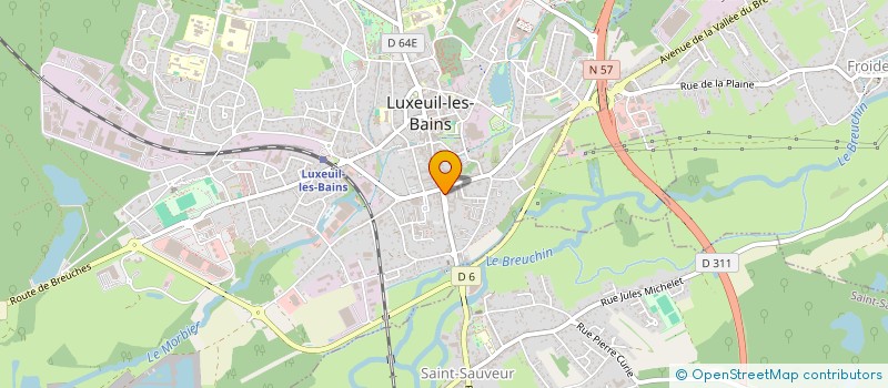 localisation de l'entreprise TAKEAWAY  LUXEUIL-LES-BAINS