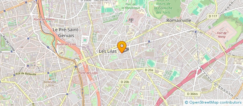 localisation de l'entreprise TAKEI TECH  LES LILAS