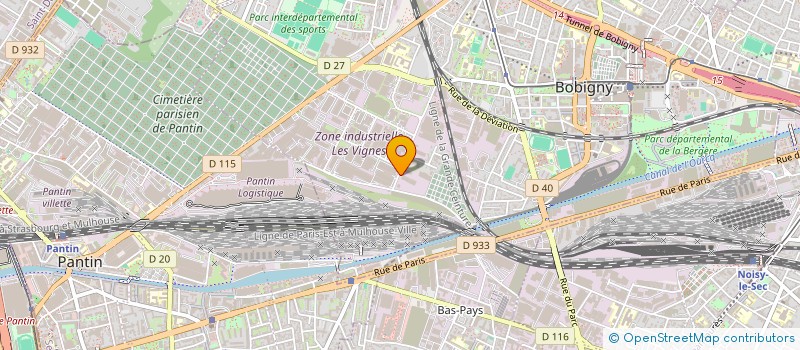 localisation de l'entreprise TAL à BOBIGNY