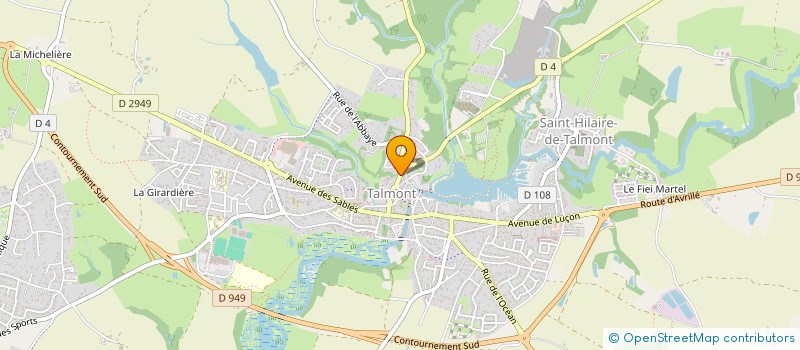 localisation de l'entreprise TAL'ASSO  TALMONT-SAINT-HILAIRE