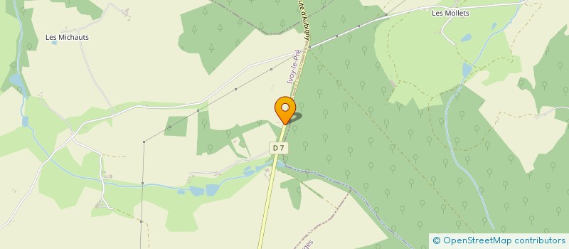 localisation de l'entreprise TAL-LAU LES FONTAINES  IVOY-LE-PRE