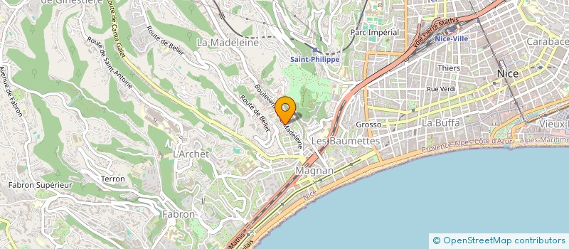 localisation de l'entreprise TAL TRANSPORT à NICE