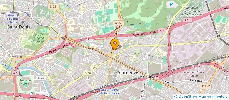 localisation de l'entreprise TAL-WIN à LA COURNEUVE