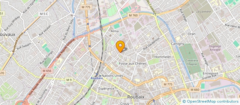 localisation de l'entreprise TALA  ROUBAIX