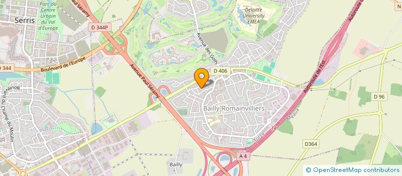 localisation de l'entreprise TALABARD CORPORATION  BAILLY-ROMAINVILLIERS