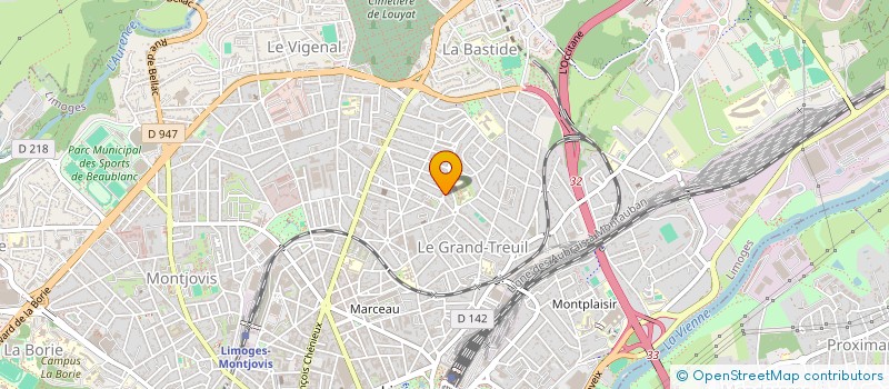 localisation de l'entreprise TALANAIS à LIMOGES