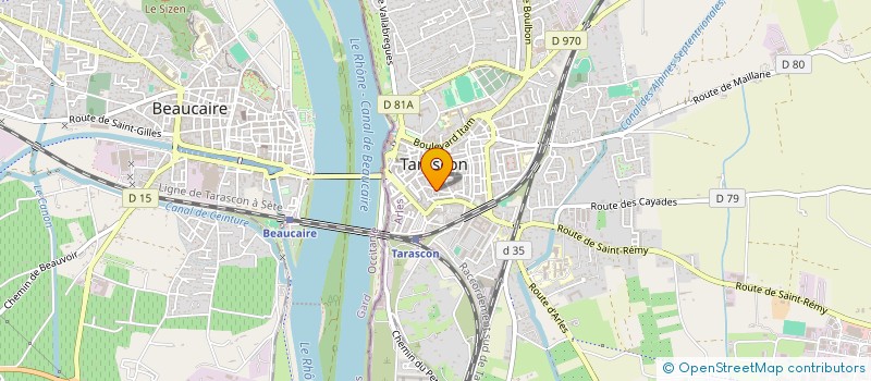 localisation de l'entreprise TALAREF  TARASCON