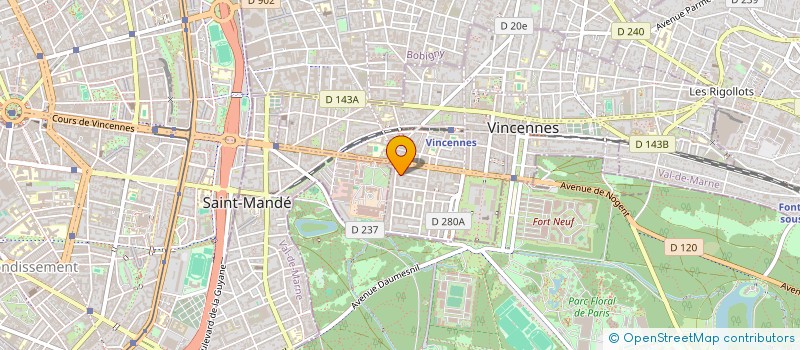 localisation de l'entreprise TALATOME à VINCENNES