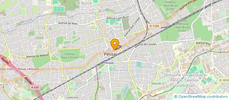 localisation de l'entreprise TALBOT  PESSAC