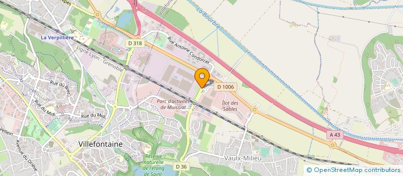 localisation de l'entreprise TALDEC COMMUNICATION  VAULX-MILIEU