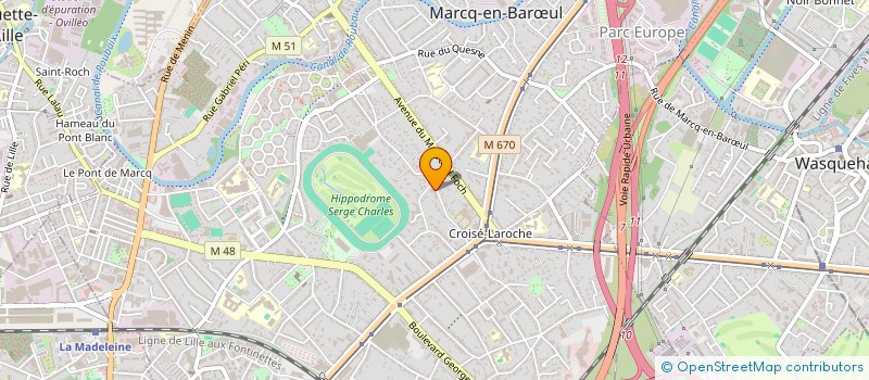 localisation de l'entreprise TALENT FOCUS à MARCQ-EN-BARŒUL