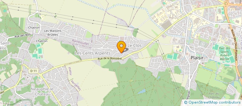 localisation de l'entreprise TALENTA  PLAISIR