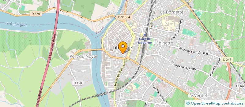 localisation de l'entreprise TALENTARIUM à LIBOURNE