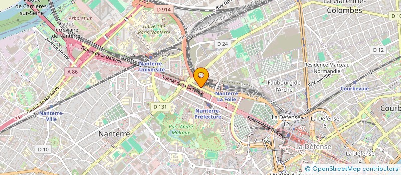 localisation de l'entreprise TALENTHEA  NANTERRE