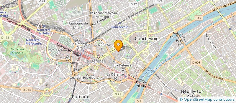 localisation de l'entreprise TALENTIA SOFTWARE FRANCE à PUTEAUX