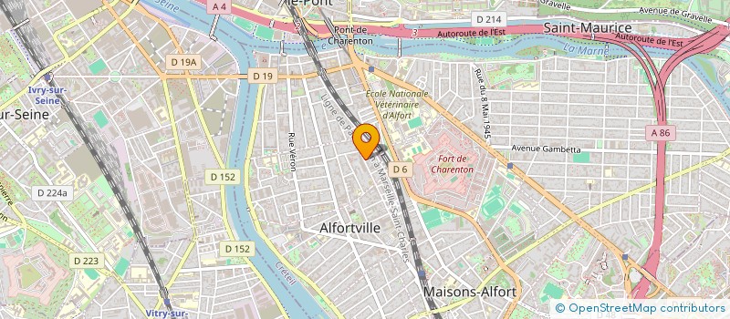 localisation de l'entreprise TALENTIS à ALFORTVILLE